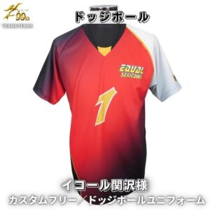 ドッジボールチーム「イコール関沢様」オーダーユニフォーム