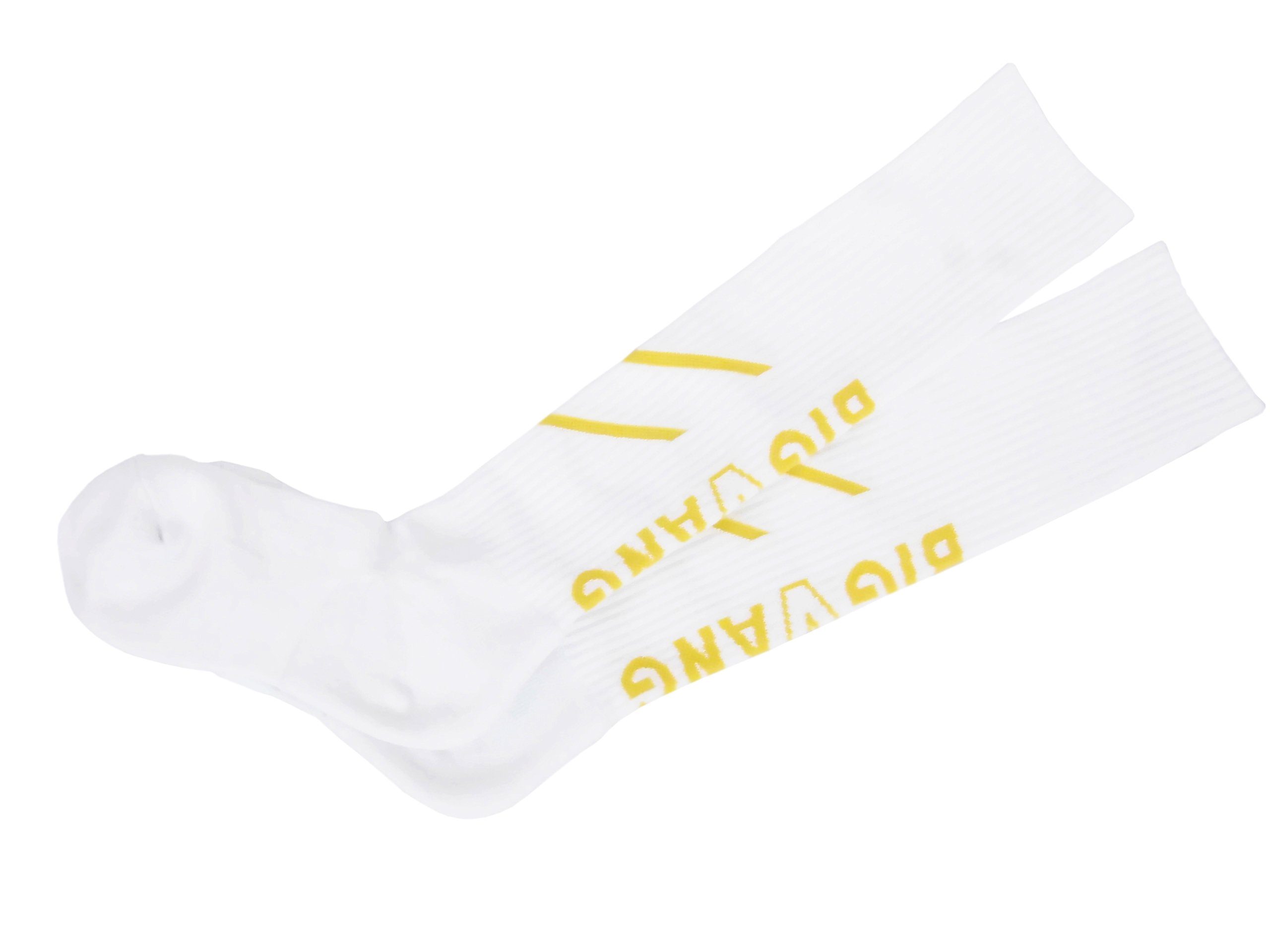 Close-up of a crumpled white tissue with diagonal yellow text reading 'BIOHAZARD' across it.